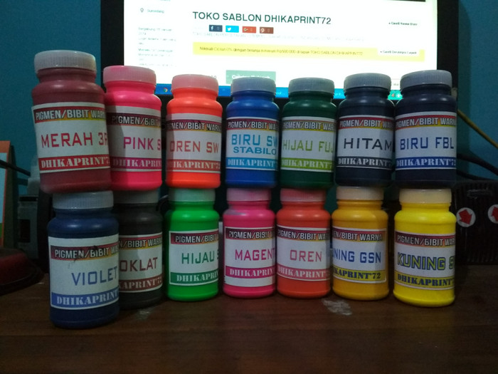 Jual BIBIT WARNA MERAH Kab. Sumedang TOKO SABLON