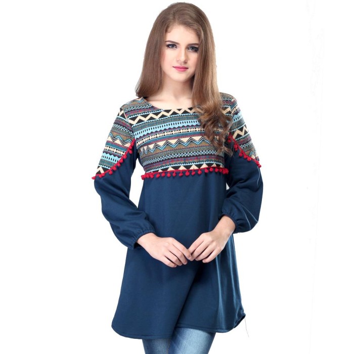 Baju Atasan Blouse Blus Wanita Cewek Lengan Panjang - SRS 338 2