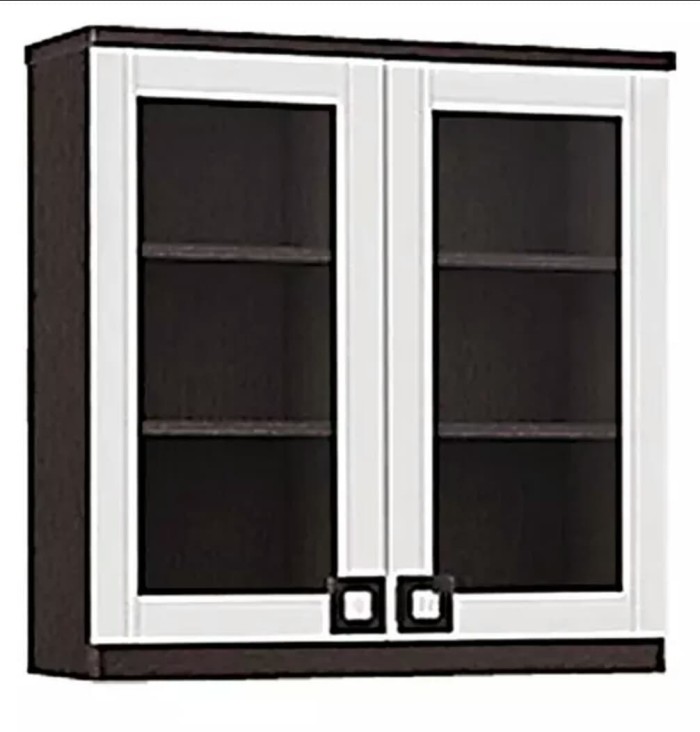 Jual Lemari Dapur 2 Pintu Kaca Kitchen Set Atas Putih Lemari Dapur 2 Pintu Kaca Kitchen Set Atas Putih