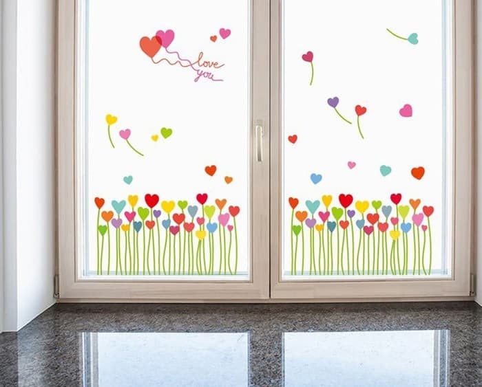 jual wall sticker uk.50x70 wall stiker dinding love grass sk7098