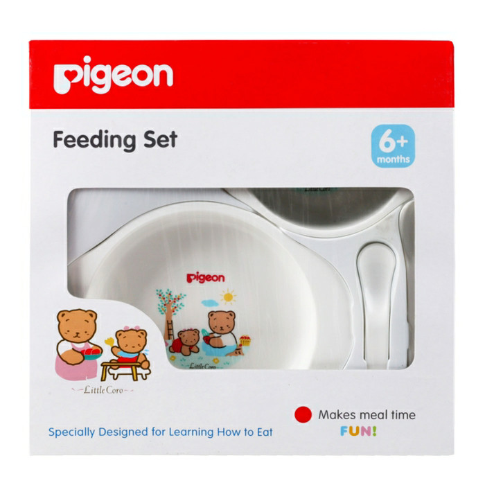 Foto Produk Pigeon Feeding Gift Set Mini Paket Kado Perlengkapan Tempat Makan Bayi dari Zahifa Shop