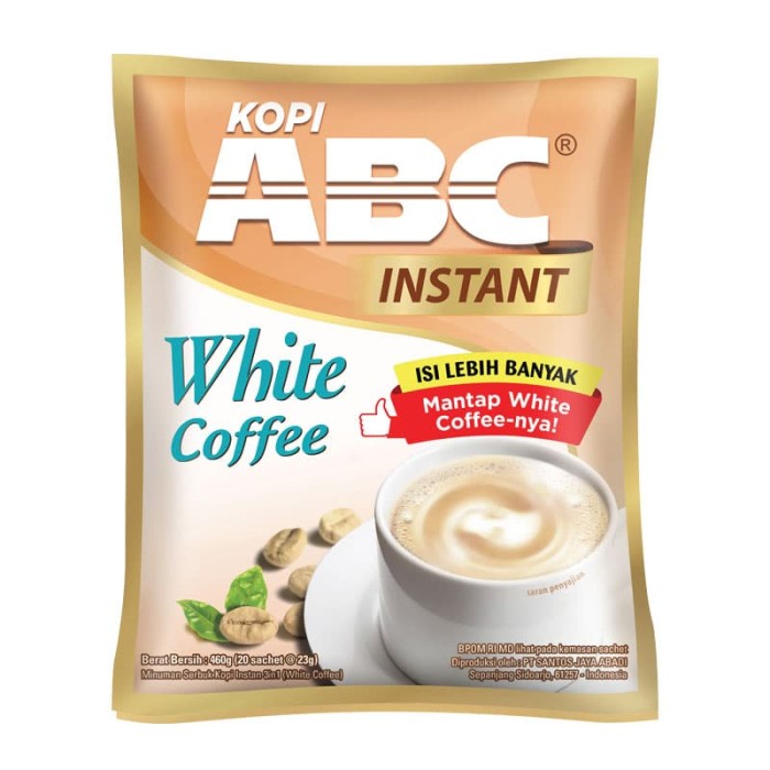 ABC White Instant Coffee Bag (Isi 20 Sachet x 23 Gram)