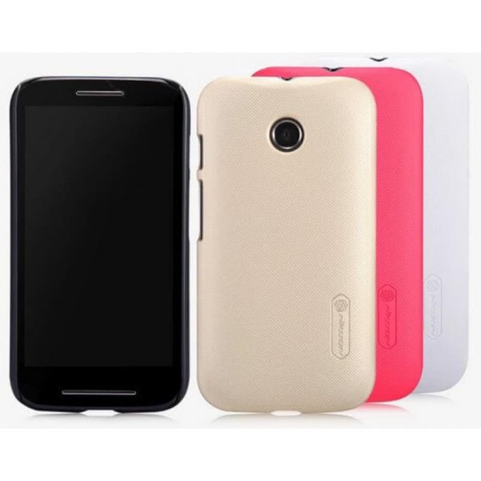 Nillkin Hard Case Motorola Moto E Anti Slip PolyCarbonat Back Cover - Hitam