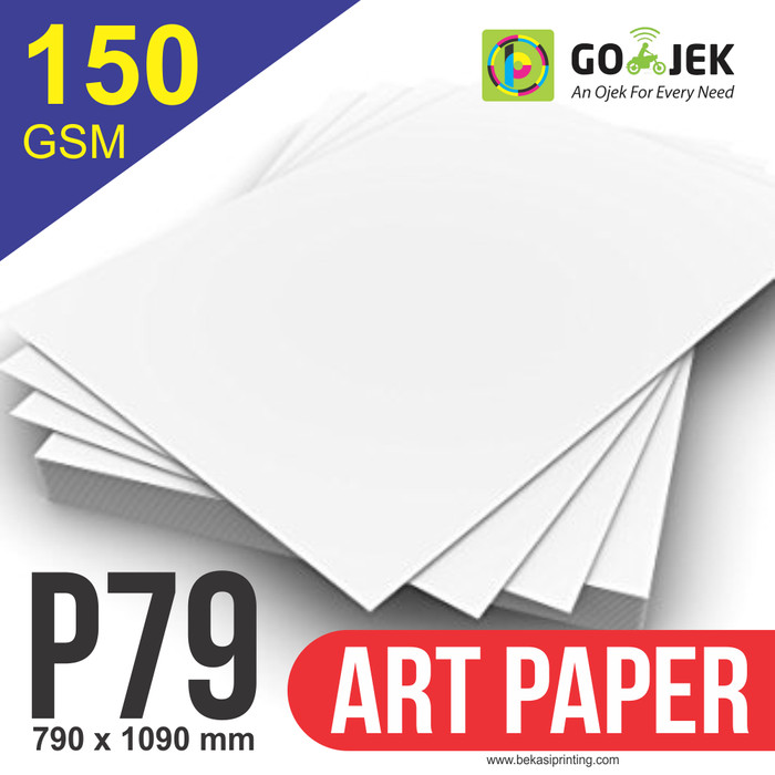 Jual Kertas Art Paper 150 gram Plano 79 x 109 cm Kota