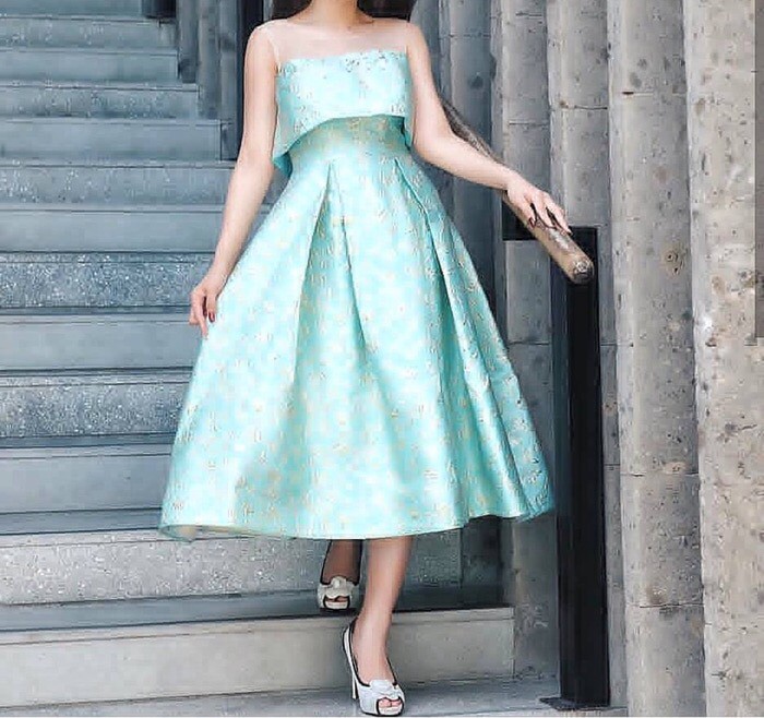 party wear gown simple