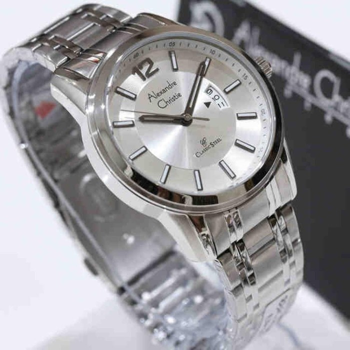Jam Tangan Pria Alexandre Christie 8325 silver Limited
