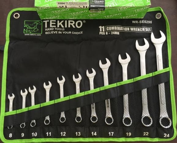 Tekiro : Kunci Ring Pas Set 11 Pcs 8 - 24 Mm Murah
