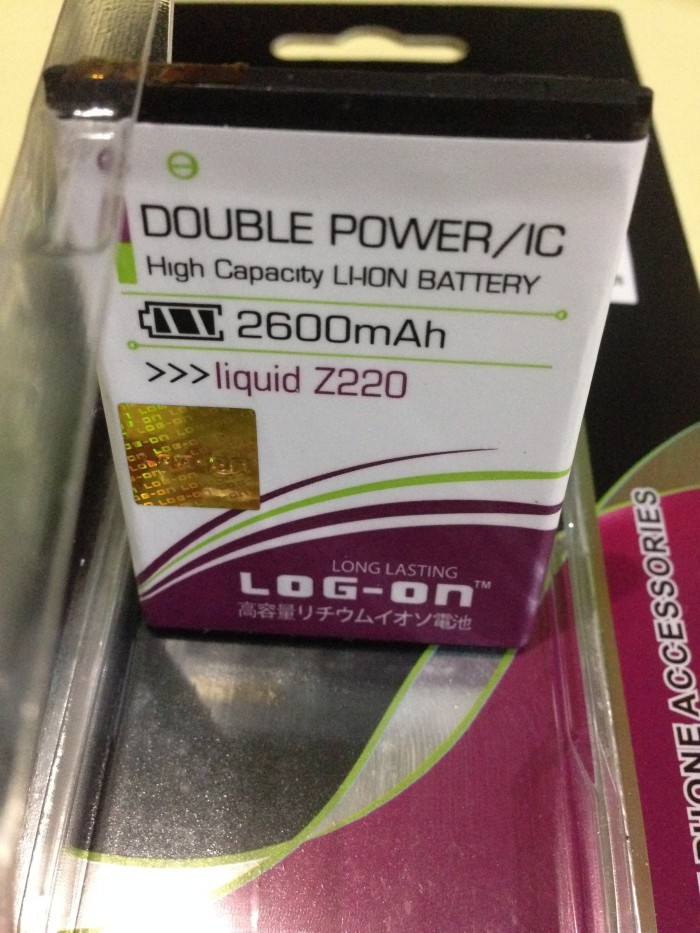 Baterai Acer Liquid Z220 Z205 Z200 2600mah Double Power Log On
