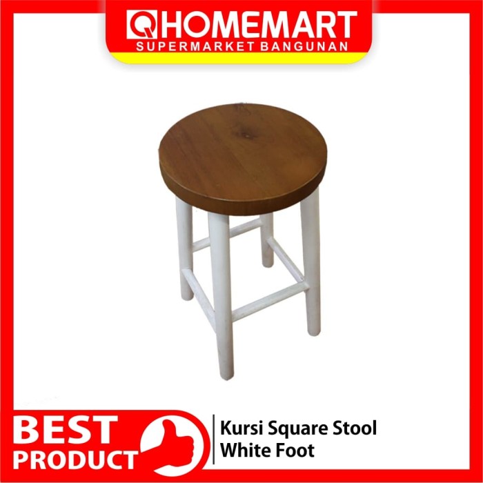 Jual Kursi Minimalis Single Seat Around Stool Black Foot Putih Unik Kab Bantul Qhomemart Tokopedia