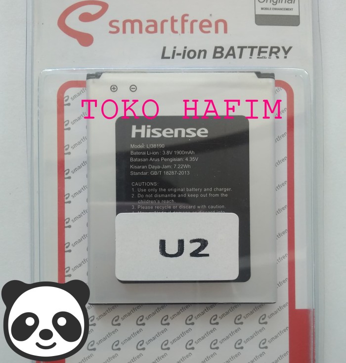 Battery Batre Smartfren Andromax U2 LI38190 OC Grade A+ 1900mAh