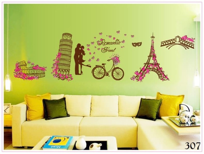 jual wall sticker / wall stiker / wallsticker / dinding 307 romantic