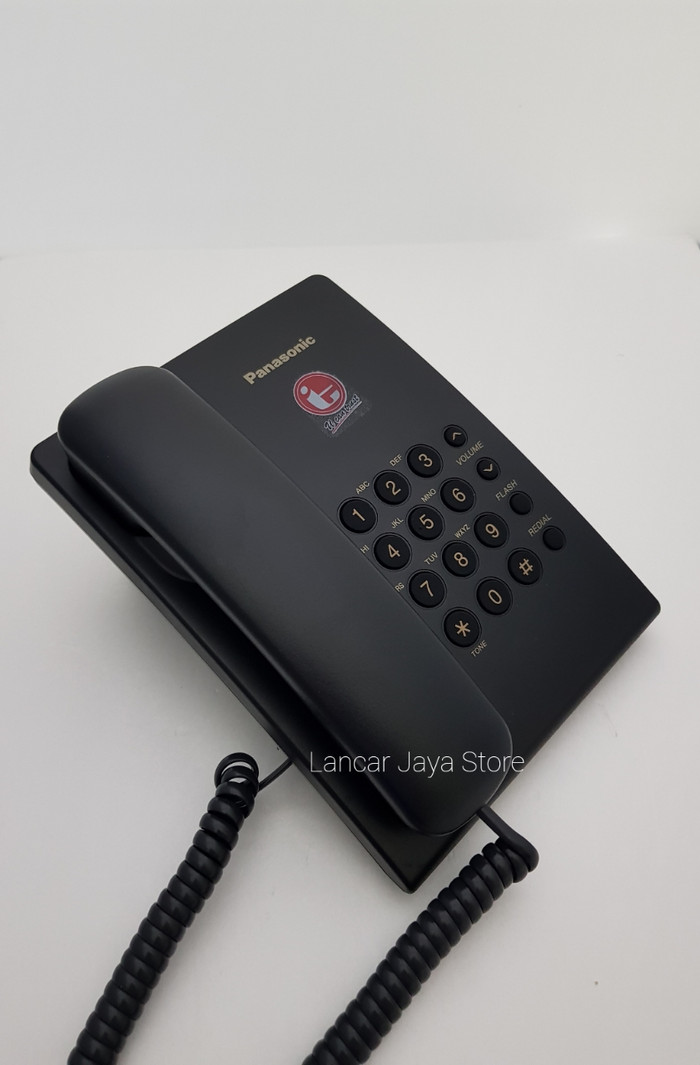 Foto Produk Telepon Cable Panasonic KX-TS505 (Hitam) Telpon Meja Kantor KX-TS505 dari Lancar Jaya Store