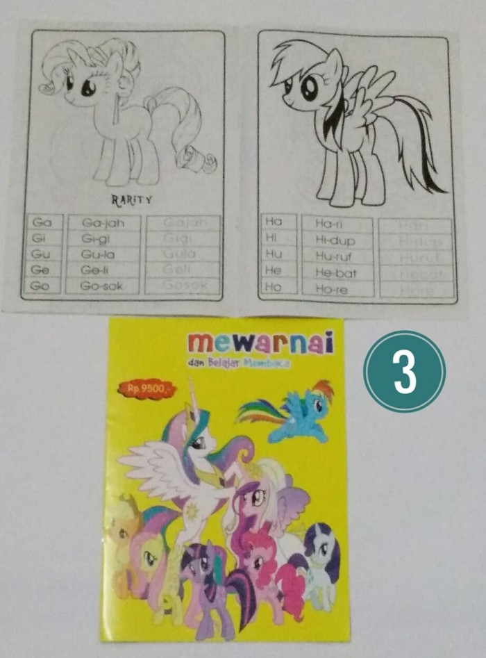 Jual Buku Mewarnai Anak Karakter Kuda Pony Torik Tokopedia