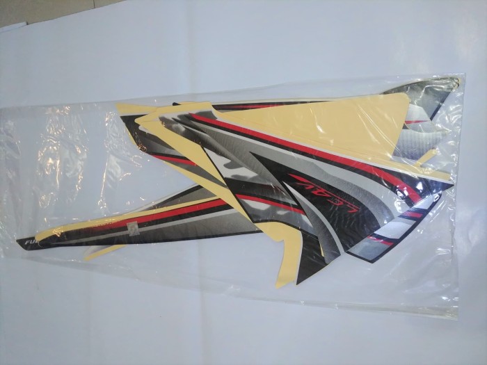 Stiker Bodi & Lis Body & Striping Vixion 2010 Hitam Silver