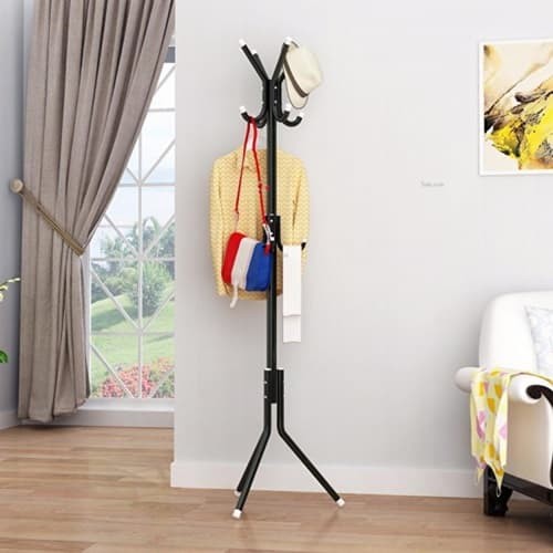 Jual Grosir Station Gantungan Baju Standing Hanger Multifunction Source MULTIFUCTION STAND HANGER Hitam .