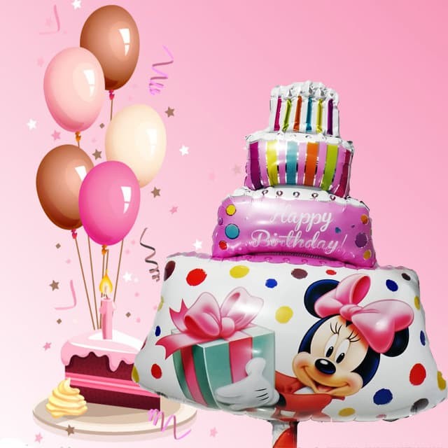 Jual Balon Minnie Mouse Balon Happy Birthday Balon Cake Mickey