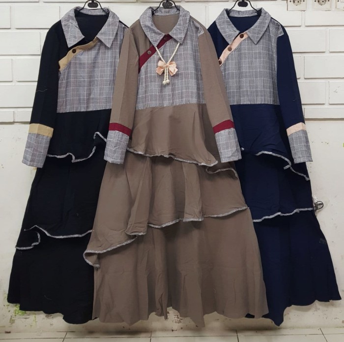 baju gamis katun mar 1