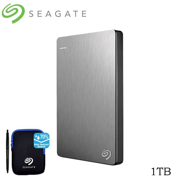 Seagate Backup Plus Slim Harddisk Eksternal 1TB - Silver