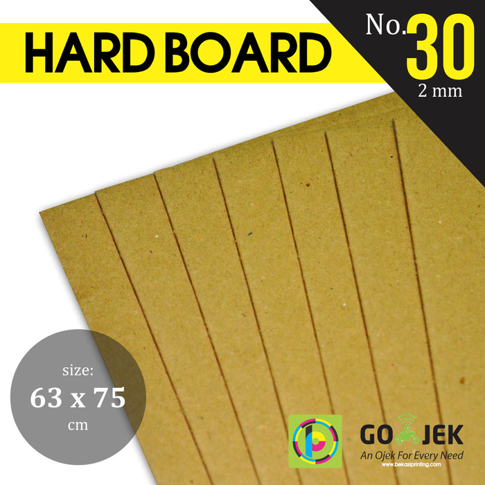 Jual Karton Yellow Hard Board No. 30 Tebal 2 mm PLANO 63 x 75 cm Kota
