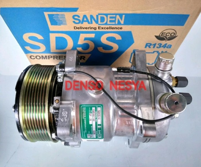 Jual Compresor Kompresor AC Mobil SD508/ SD5H14 - Puli PK - SANDEN ASLI - Kota Probolinggo - Samudra AC | Tokopedia