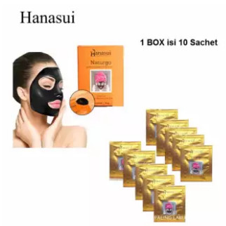 Naturgo Masker Lumpur 10 pcs- Masker Kental hitam Full