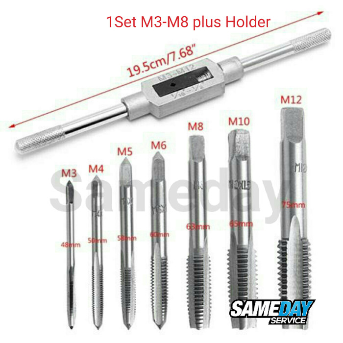 Jual Hand Tap Set M3M12 plus Gagang Handtap Membuat Drat Kota