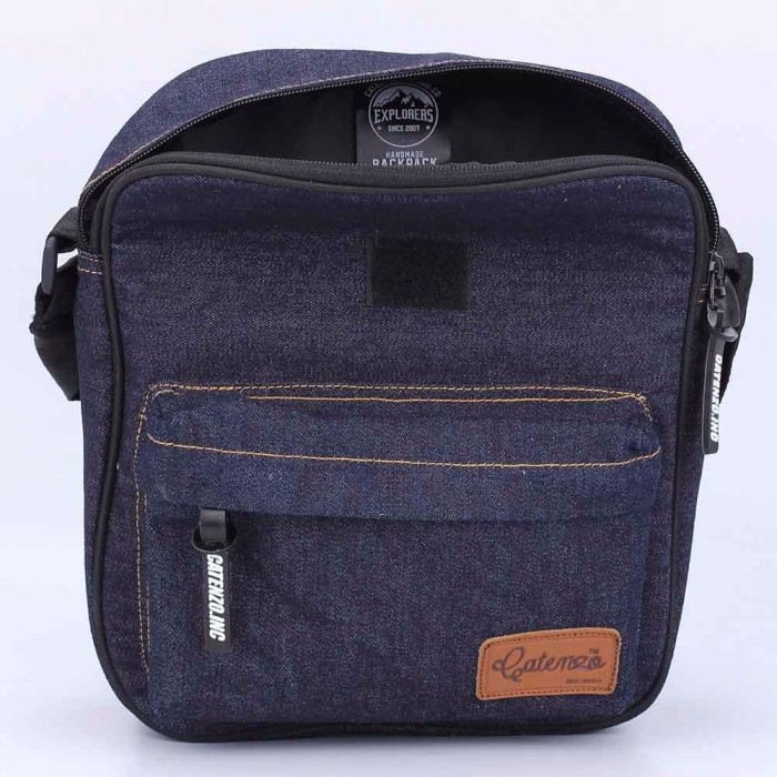 Tas Selempang Kecil Mini Sling Bag Pria Denim Catenzo ZN 002
