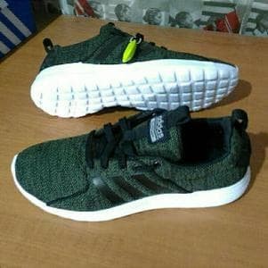 adidas cloudfoam lite racer original brande green black white Murah