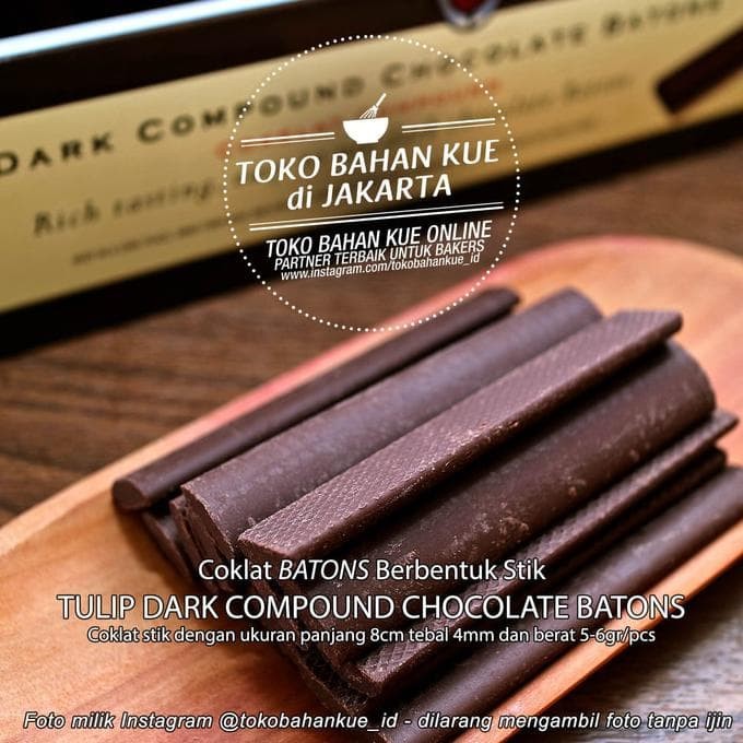Jual Chocolate Sticks Batons Tulip Compound Sticks Stik jual chocolate sticks batons tulip compound sticks stik