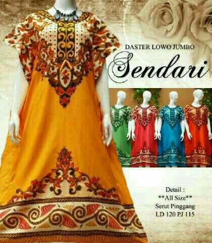 daster jumbo batik lengan pendek/ baju tidur jumbo / baju santai jumbo