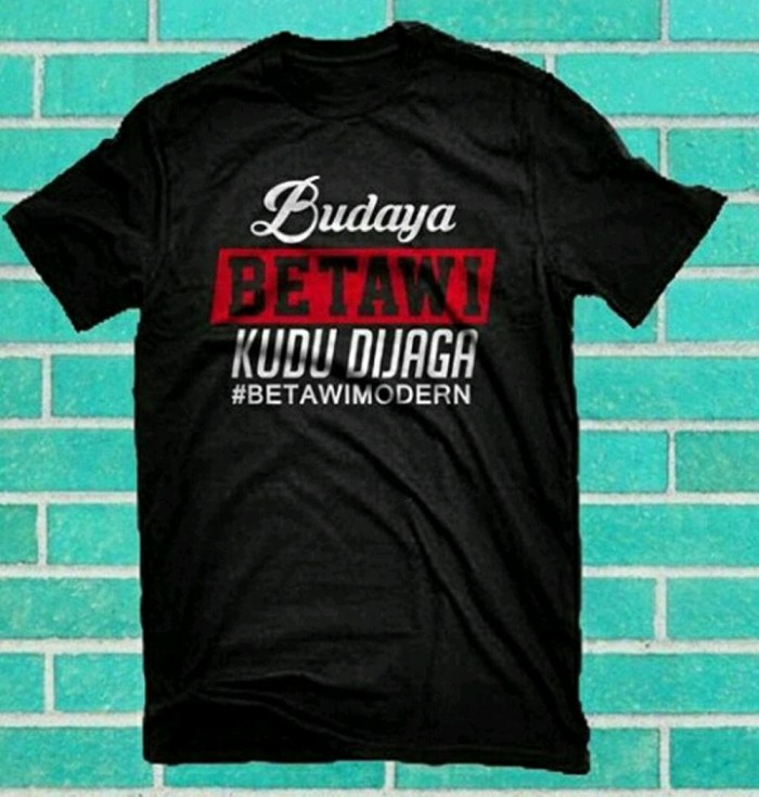 TSHIRT KAOS BUDAYA BETAWI Murah