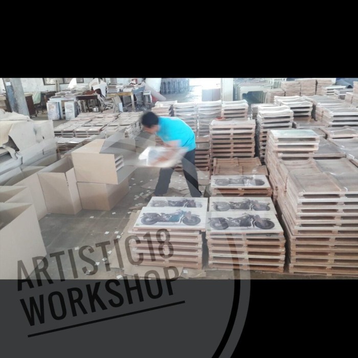 Pajangan Dinding Poster Kayu Rustic Artistic18 Home sweet Home Tosca