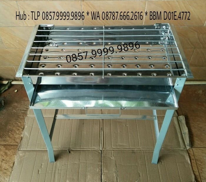 Jual Panggangan Arang Stainlless Bakaran Ayam Ikan Sate Roti Panggangan Arang Stainlless Bakaran Ayam Ikan Sate Roti Bakar Baru