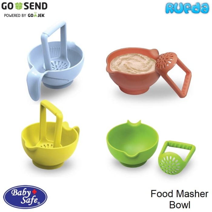 Jual Baby Safe Food Masher Bowl BabySafe Mangkok Penghalus Makanan Bayi