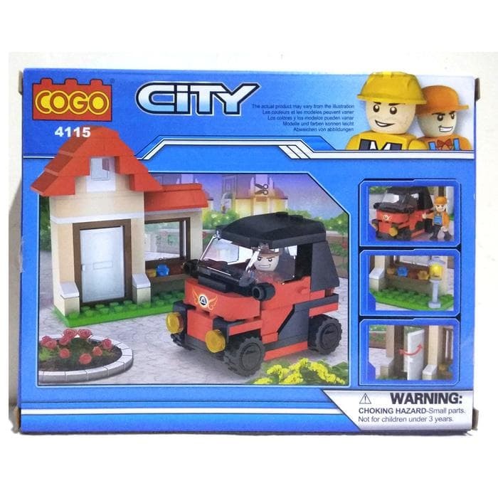 Jual Lego City Mobil Orange Dengan Figure Dan Diorama Kota