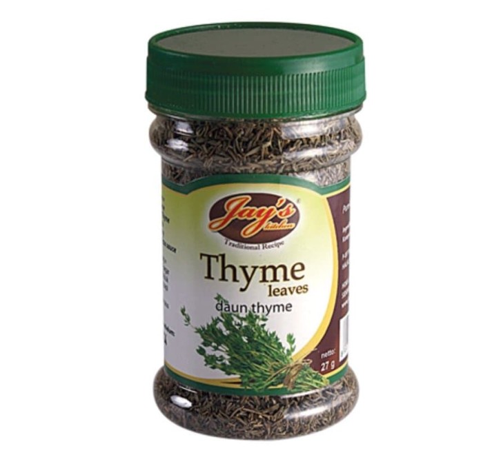 Jual Jay's Thyme Leaves Daun Thyme Kering Dried Thymes Jay Thymes