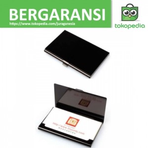 Kotak Kartu Nama Aluminium - Hitam
