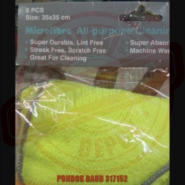5 pcs PROCLEAN Lap Tangan Handuk Microfiber 35x35cm