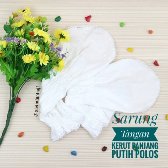 Jual Sarung    Tangan Kerut Panjang Katun Kaos Tangan