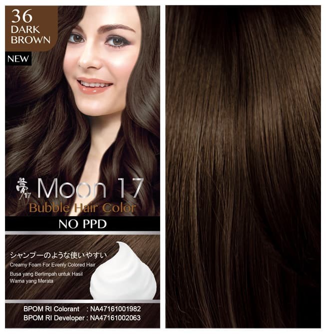 Jual dark brown bubble hair  color  bubble hair  colour 