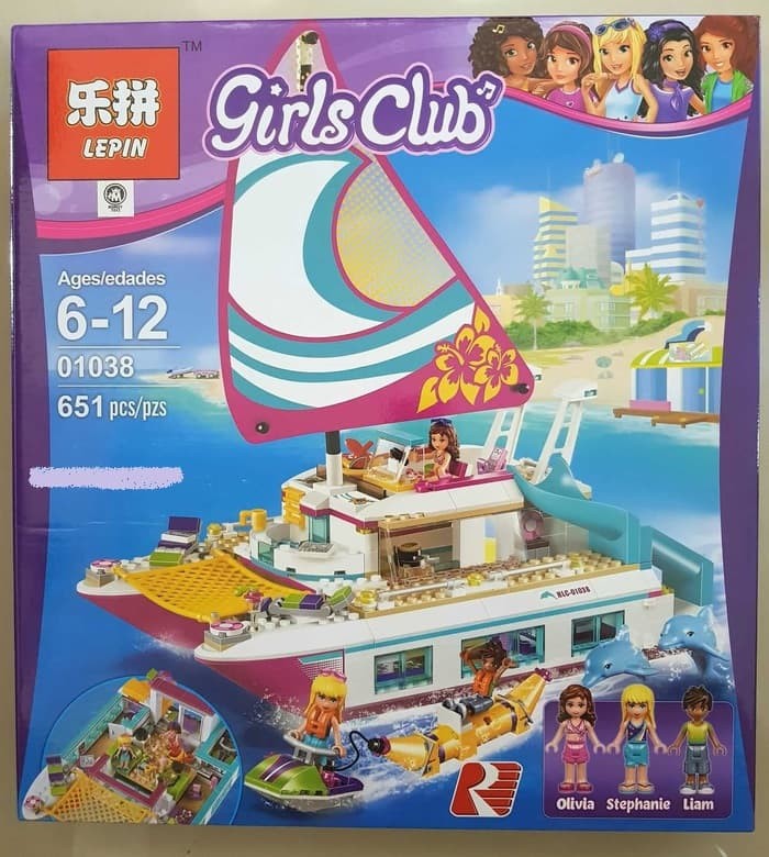 Jual Lego Lepin 01038 Friends Sunshine Catamaran 651pcs Kota
