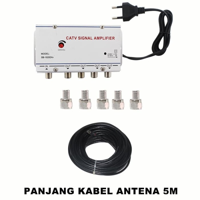 EELIC CSA-1020EK4 MIX PENGUAT SINYAL 20 dB CATV SIGNAL AMPLIFIER TV BR