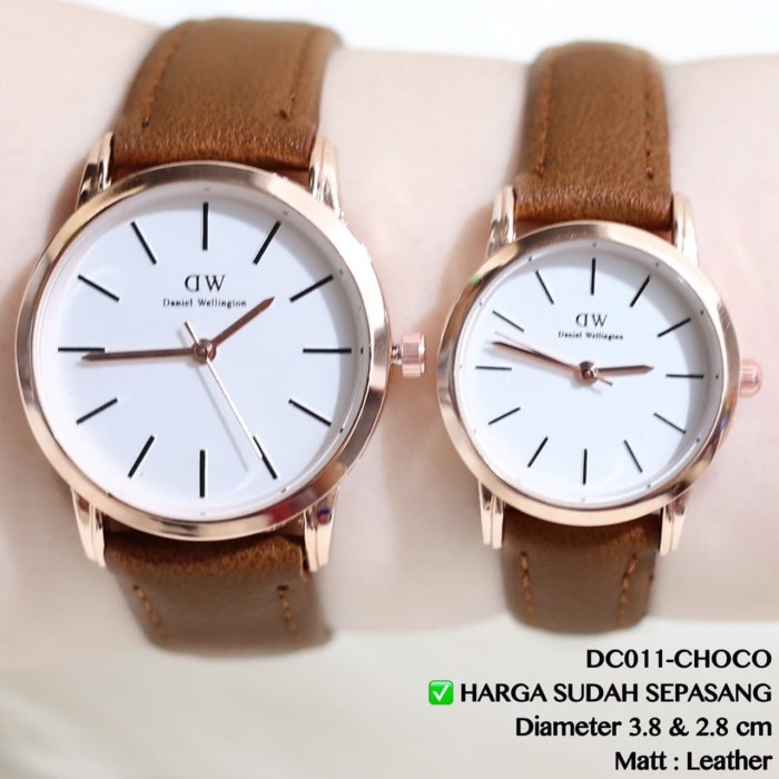 Harga Sudah Sepasang Jam Tangan Couple Pria Wanita Alba Fossil Dw Dkny