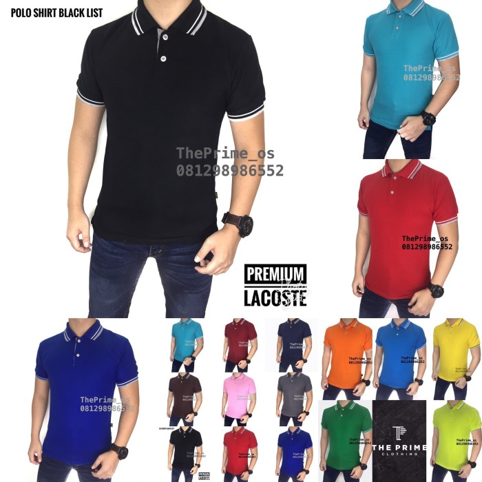 Foto Produk kaos polo shirt , polo shirt pria , kaos polo putih LIST dari ThePrime_os