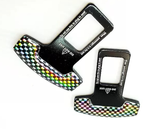 Seatbelt Buzzer Alarm Stopper Murmer / Carbon Hologram