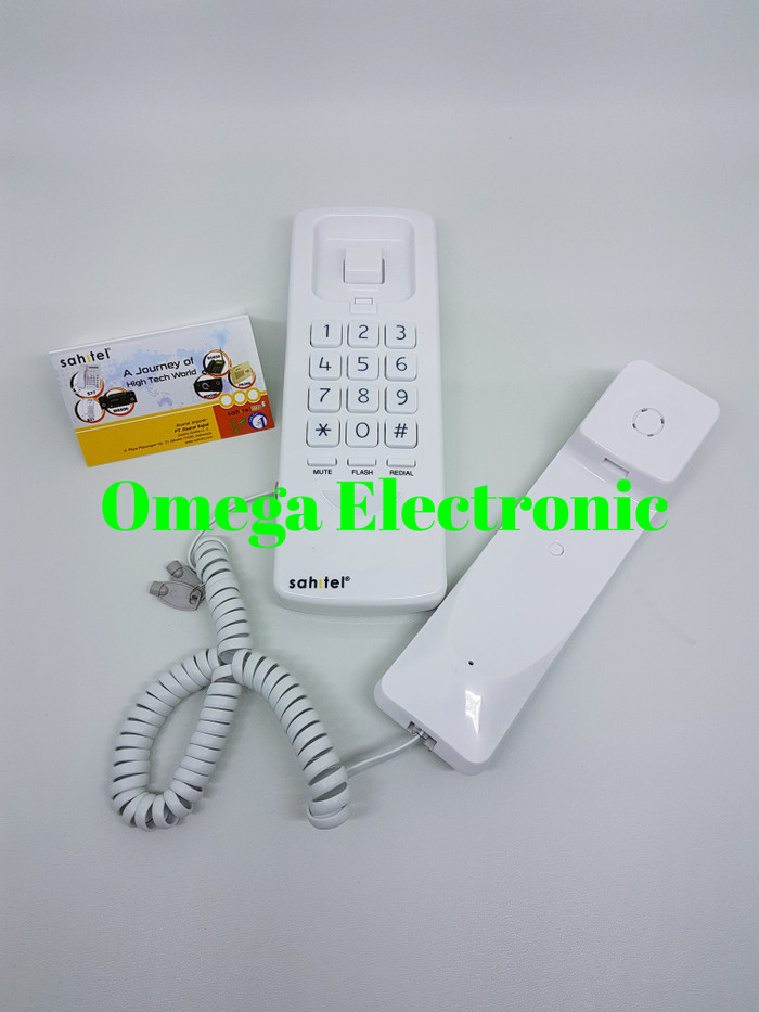 Foto Produk Sahitel S21 - Telepon Kabel Gantung Rumah Kantor - Hitam dari Omega Electronic