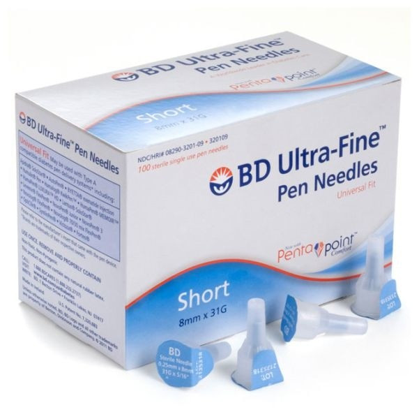 Jual BD UltraFine Pen Needle (Jarum Insulin) 31G (0,25 X 8mm) Kota