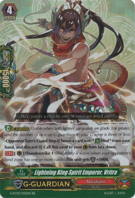 Wallpaper Jual Cardfight Vanguard Gfc03en Lightning King Spirit Emperor For Android Free