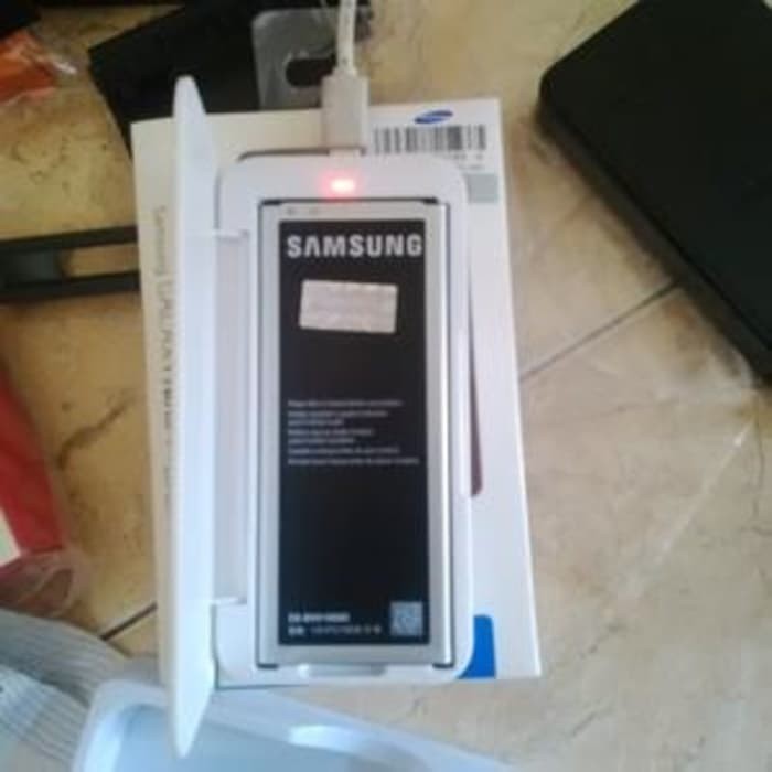 Jual Desktop Charger+Batere Baterai Ori Samsung Galaxy Note 4 N91   0c