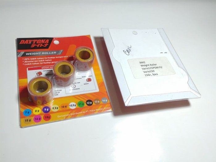 Foto Produk Roller Vario 150 Vario 125 Pcx Skywave Skydrive Daytona Racing 15 Gram dari Lestari Motor 2